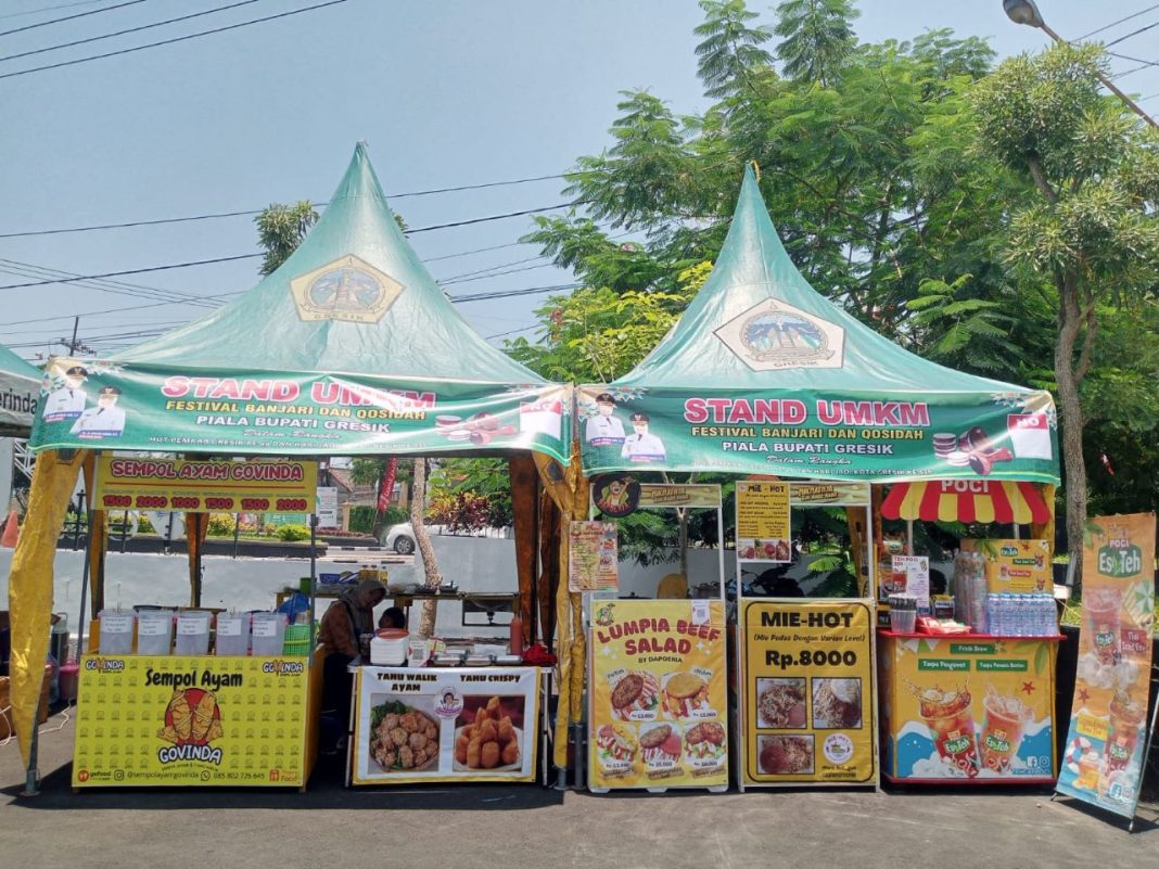 kisah nestapa pelaku umkm di gresik, tarif sewa stand event tak sebanding dengan pendapatan