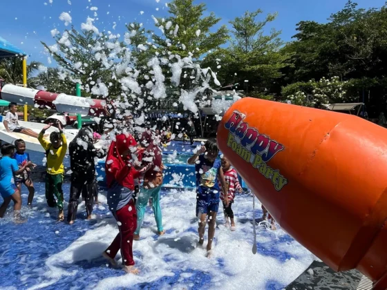 mandi busa, wisata edupark madiun