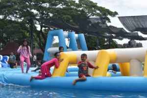 inflatable bouncy, magetan park