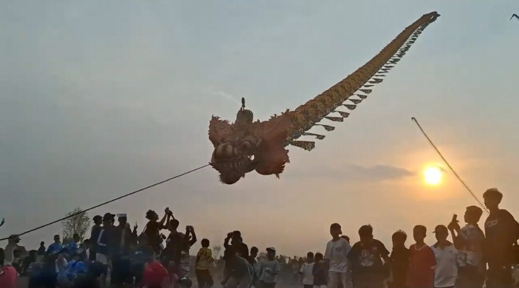 melihat keseruan festival layang layang tingkat nasional di balongpanggang gresik