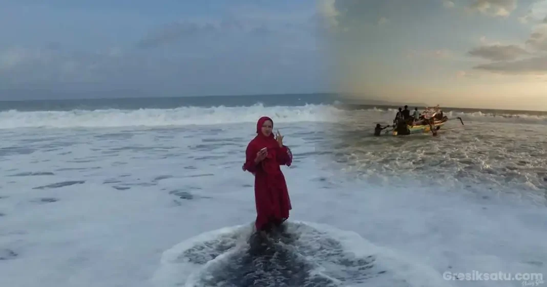 pemandangan pantai paseban di kencong, jember