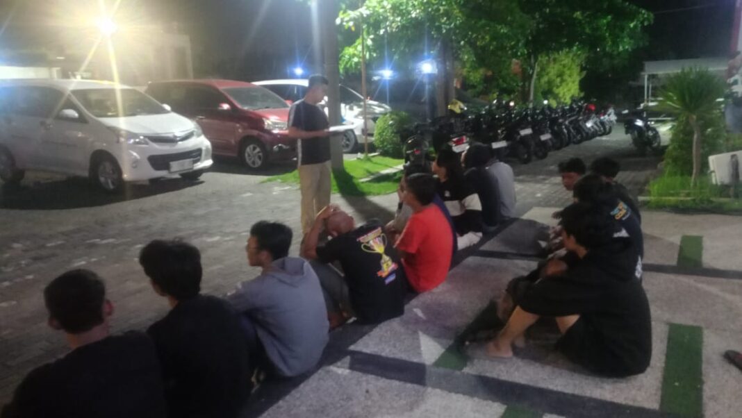 polisi gagalkan tawuran antar remaja di driyorejo gresik, terendus saat saling tantang di medsos